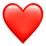 Emoji ❤️ Cuore Rosso su Apple iOS 11.3.