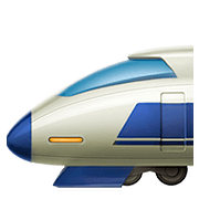 Emoji 🚅 Treno Alta Velocità Punta Arrotondata su Apple iOS 11.3.