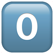 Emoji 0️⃣ Tasto: 0 su Apple iOS 11.3.