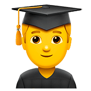 👨‍🎓 Emoji Estudiante Hombre en Apple iOS 11.3.