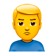 🙎‍♂️ Emoji Hombre Haciendo Pucheros en Apple iOS 11.3.