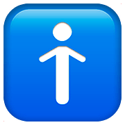 Emoji 🚹 Simbolo Del Bagno Degli Uomini su Apple iOS 11.3.