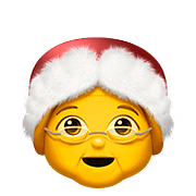 Émoji 🤶 Mère Noël sur Apple iOS 11.3.