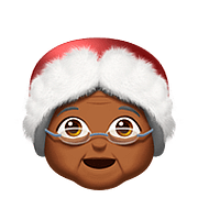Emoji 🤶🏾 Mamma Natale: Carnagione Abbastanza Scura su Apple iOS 11.3.
