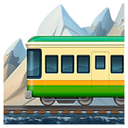 Émoji 🚞 Train De Montagne sur Apple iOS 11.3.