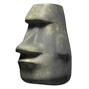 🗿 Emoji Estatua Moái en Apple iOS 11.3.