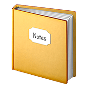 📔 Emoji Notizbuch mit dekorativem Einband Apple iOS 11.3.