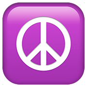 Émoji ☮️ Symbole De Paix sur Apple iOS 11.3.