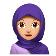 🧕🏼 Emoji Mulher Com Véu: Pele Morena Clara na Apple iOS 11.3.