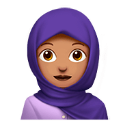 Emoji 🧕🏽 Donna Con Velo: Carnagione Olivastra su Apple iOS 11.3.