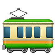 Émoji 🚃 Wagon sur Apple iOS 11.3.