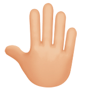 🤚🏼 Emoji erhobene Hand von hinten: mittelhelle Hautfarbe Apple iOS 11.3.