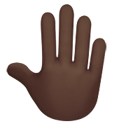 🤚🏿 Emoji erhobene Hand von hinten: dunkle Hautfarbe Apple iOS 11.3.