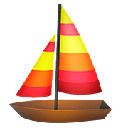 Emoji ⛵ Barca A Vela su Apple iOS 11.3.