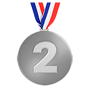Émoji 🥈 Médaille D’argent sur Apple iOS 11.3.