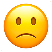 Emoji 🙁 Faccina Leggermente Imbronciata su Apple iOS 11.3.