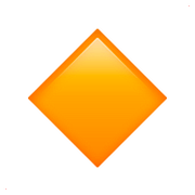 Emoji 🔸 Rombo Arancione Piccolo su Apple iOS 11.3.