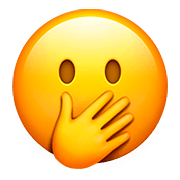 Emoji 🤭 Faccina Con Mano Sulla Bocca su Apple iOS 11.3.