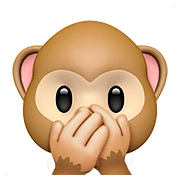 🙊 Emoji sich den Mund zuhaltendes Affengesicht Apple iOS 11.3.