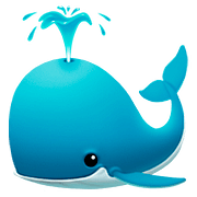 Émoji 🐳 Baleine Soufflant Par Son évent sur Apple iOS 11.3.