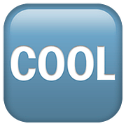 Emoji 🆒 Pulsante COOL su Apple iOS 11.3.