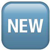Emoji 🆕 Pulsante NEW su Apple iOS 11.3.