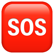 Emoji 🆘 Pulsante SOS su Apple iOS 11.3.