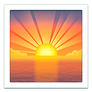 🌅 Emoji Sonnenaufgang über dem Meer Apple iOS 11.3.