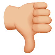 👎🏼 Emoji Daumen runter: mittelhelle Hautfarbe Apple iOS 11.3.