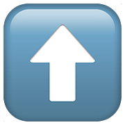 Emoji ⬆️ Freccia Rivolta Verso L’alto su Apple iOS 11.3.