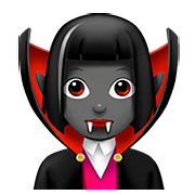 🧛🏾 Emoji Vampiro: Pele Morena Escura na Apple iOS 11.3.