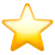 Émoji ⭐ étoile sur Apple iOS 11.3.