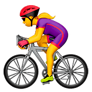 Émoji 🚴‍♀️ Cycliste Femme sur Apple iOS 11.3.