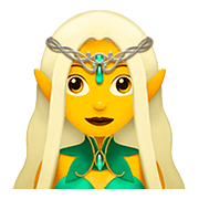 Emoji 🧝‍♀️ Elfo Donna su Apple iOS 11.3.