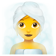 🧖‍♀️ Emoji Frau in Dampfsauna Apple iOS 11.3.