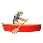 Emoji 🚣🏼‍♀️ Donna In Barca A Remi: Carnagione Abbastanza Chiara su Apple iOS 11.3.