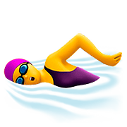 Emoji 🏊‍♀️ Nuotatrice su Apple iOS 11.3.