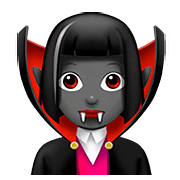 🧛🏾‍♀️ Emoji weiblicher Vampir: mitteldunkle Hautfarbe Apple iOS 11.3.