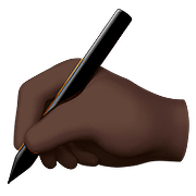 ✍🏿 Emoji Escrevendo à Mão: Pele Escura na Apple iOS 11.3.