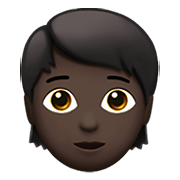 🧑🏿 Emoji Pessoa: Pele Escura na Apple iOS 12.1.