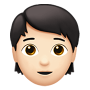 Émoji 🧑🏻 Adulte : Peau Claire sur Apple iOS 12.1.