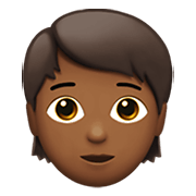 🧑🏾 Emoji Erwachsener: mitteldunkle Hautfarbe Apple iOS 12.1.
