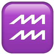 Emoji ♒ Segno Zodiacale Dell’Acquario su Apple iOS 12.1.