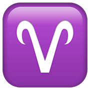 Emoji ♈ Segno Zodiacale Dell’Ariete su Apple iOS 12.1.