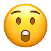 Emoji 😲 Faccina Stupita su Apple iOS 12.1.