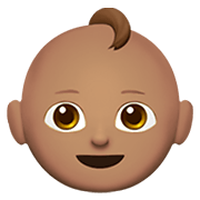 Émoji 👶🏽 Bébé : Peau Légèrement Mate sur Apple iOS 12.1.