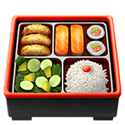 Emoji 🍱 Bento Box su Apple iOS 12.1.