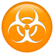 Émoji ☣️ Danger Biologique sur Apple iOS 12.1.