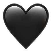 Émoji 🖤 Cœur Noir sur Apple iOS 12.1.