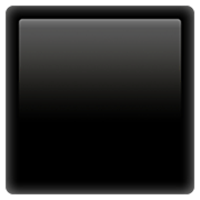 Émoji ⬛ Grand Carré Noir sur Apple iOS 12.1.